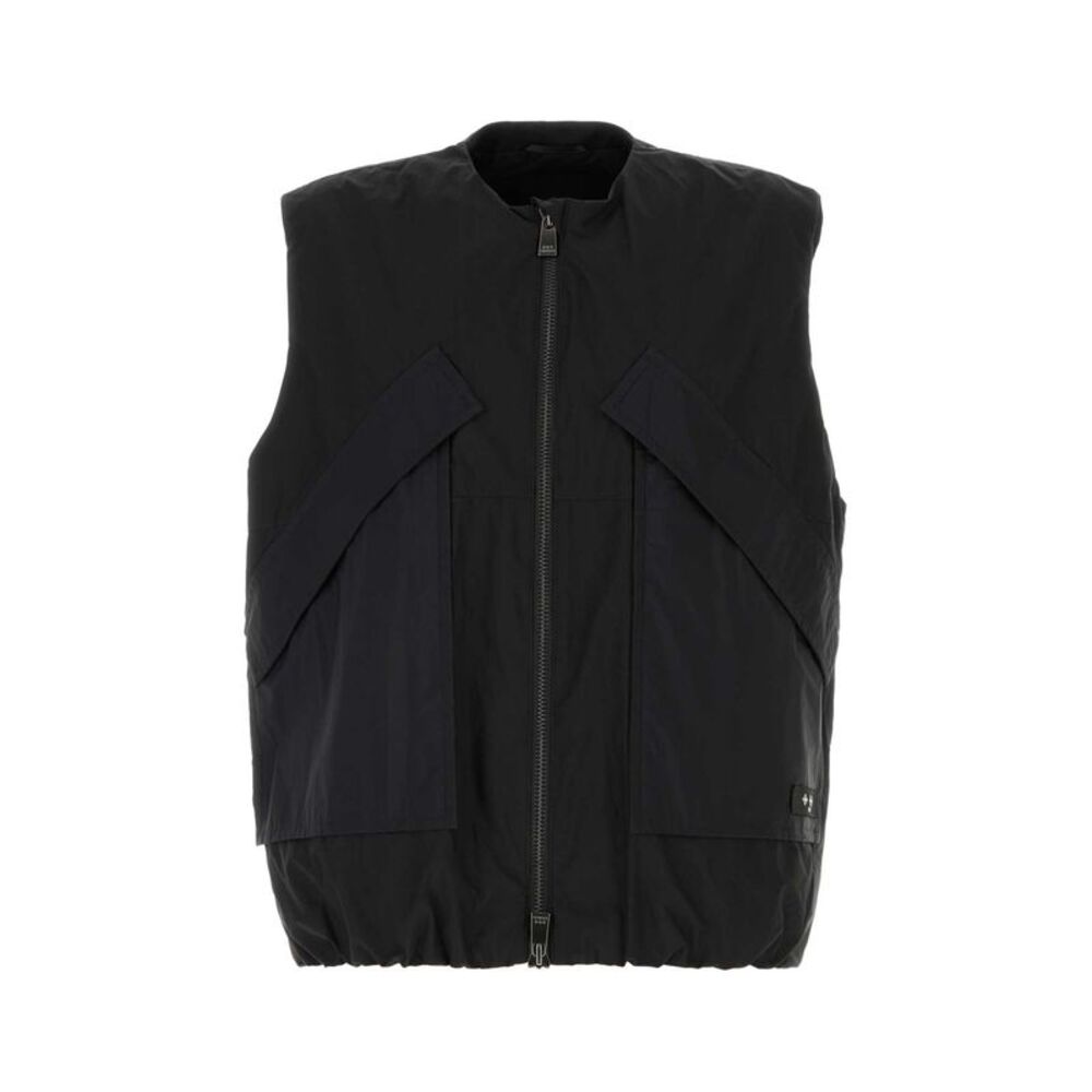 Tatras Men Black Cotton Blend Vest